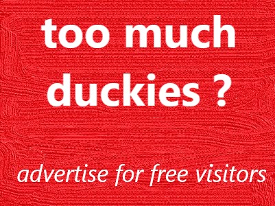 You can use your duckies to advertise and get visitors to your site